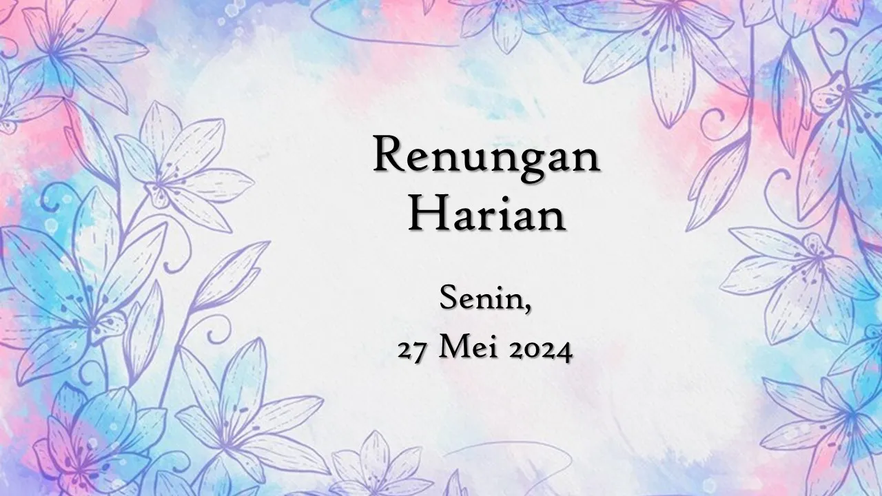 renungan harian hari ini