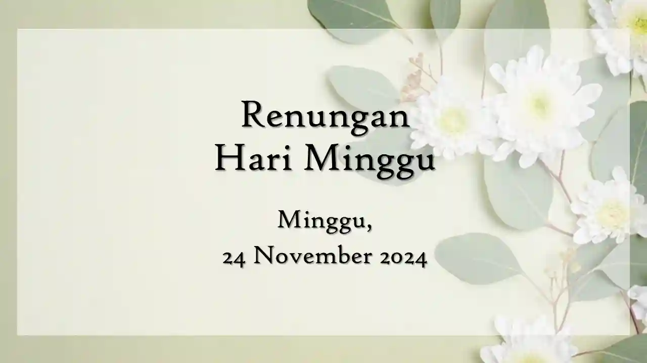 renungan harian hari ini